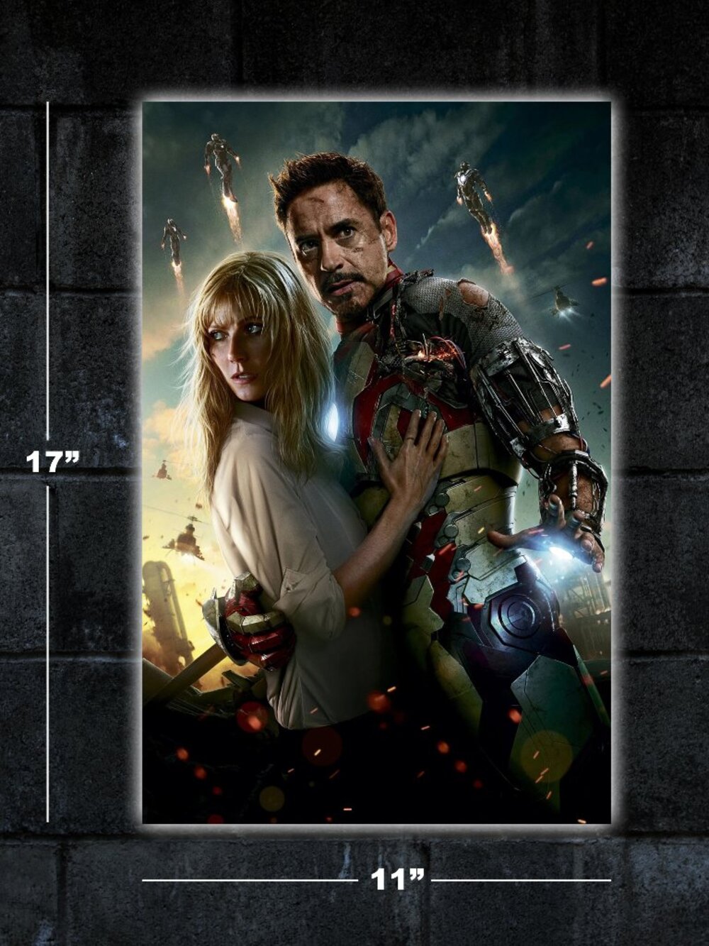 Iron Man poster - 11x17 art print merch marvel Robert Downey Jr Gwyneth Paltrow